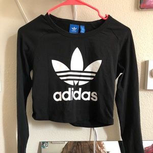 Adidas Long Sleeve Crop Top